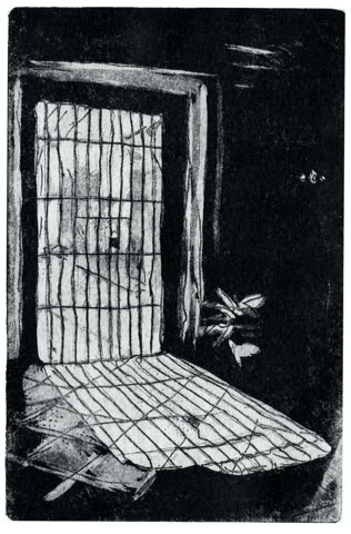 laurence de Saint Martin artiste affiche d&eacute;co peinture papier dessin po&eacute;sie encre porte espagne s&eacute;ville st