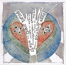 gravure noir et blanc plage famille estampe eau-forte aquatinte laurence de Saint Martin artiste yvelines estampes