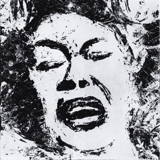 laurence de Saint Martin artiste d&eacute;co papier dessin encre affiche cri femme violences f&eacute;ministe patriarcat eau-forte estampe cuivre plaque