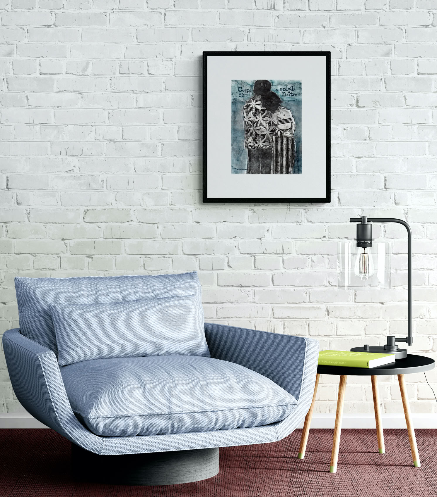 gravure noir et blanc plage famille estampe eau-forte aquatinte laurence de Saint Martin artiste yvelines estampes