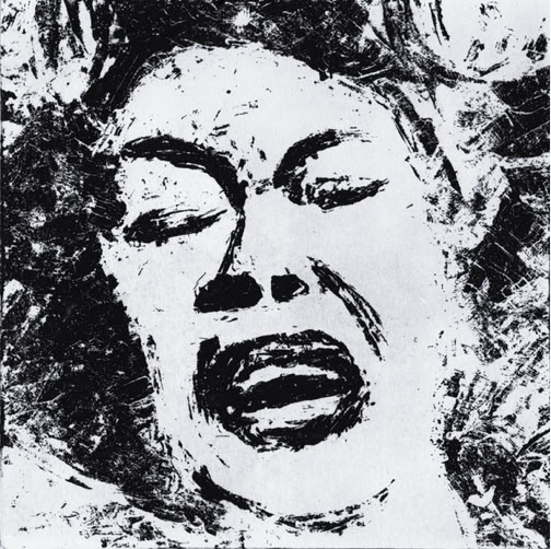 laurence de Saint Martin st artiste cri femme violences f&eacute;ministe patriarcat eau-forte estampe cuivre plaque