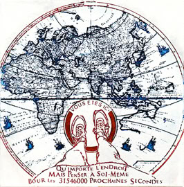 laurence de Saint Martin st artiste affiche d&eacute;co peinture papier dessin po&eacute;sie encre Voeux monde eau-forte couleur estampe cuivre plaque