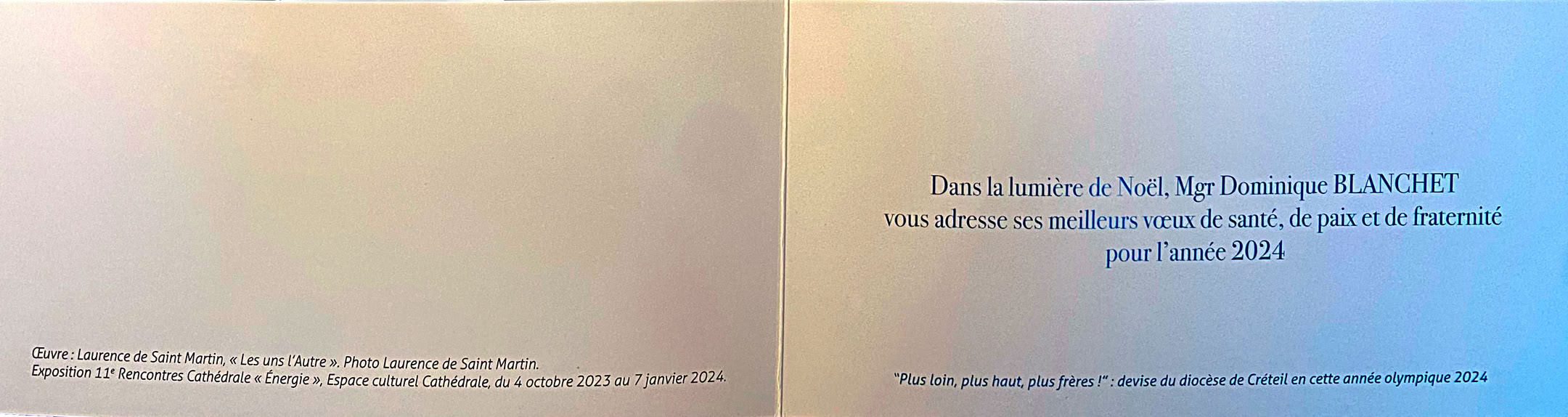 Laurence de Saint Martin st artiste sculpture les uns l'Autre voeux dioc&egrave;se cr&eacute;teil