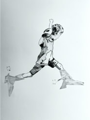 gravure noir et blanc plage famille estampe eau-forte aquatinte laurence de Saint Martin artiste yvelines estampes