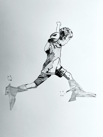 laurence de Saint Martin artiste affiche d&eacute;co peinture papier dessin po&eacute;sie encre fauteuil orange noir gravure